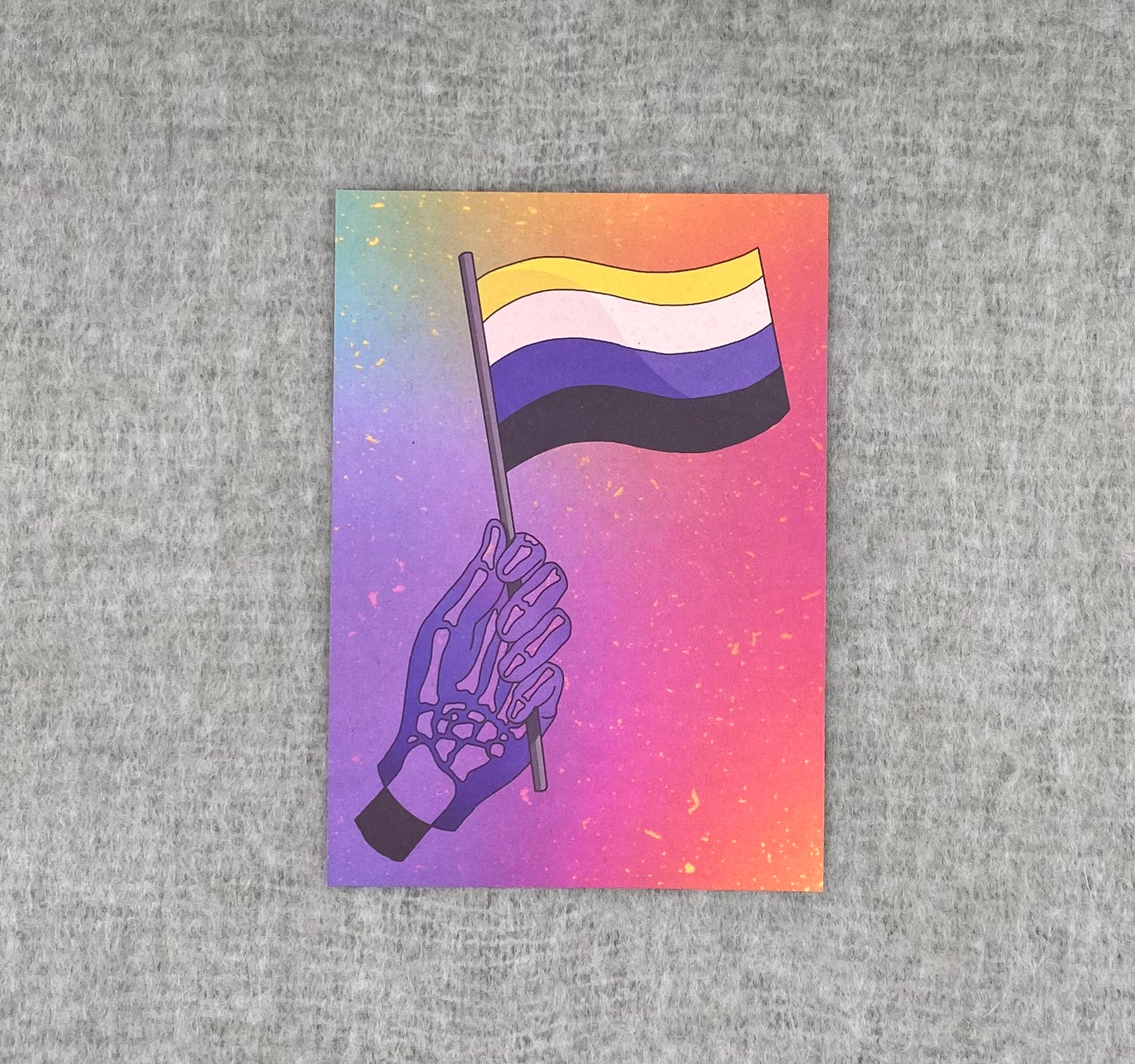 Kaartje: Non-binary Pride