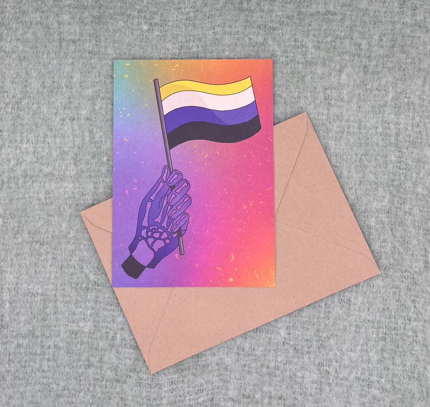 Kaartje: Non-binary Pride