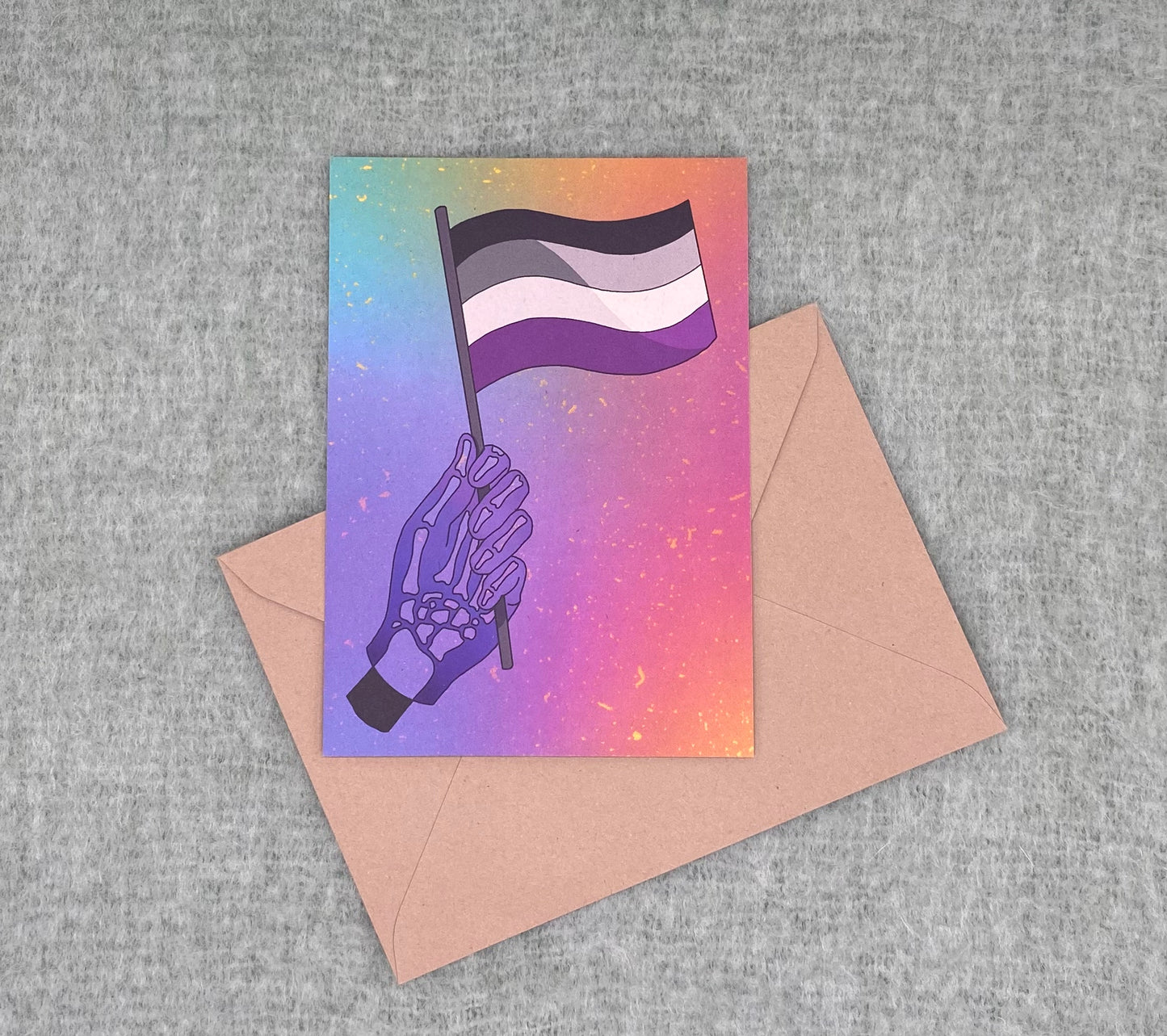 Kaartje: Asexual Pride