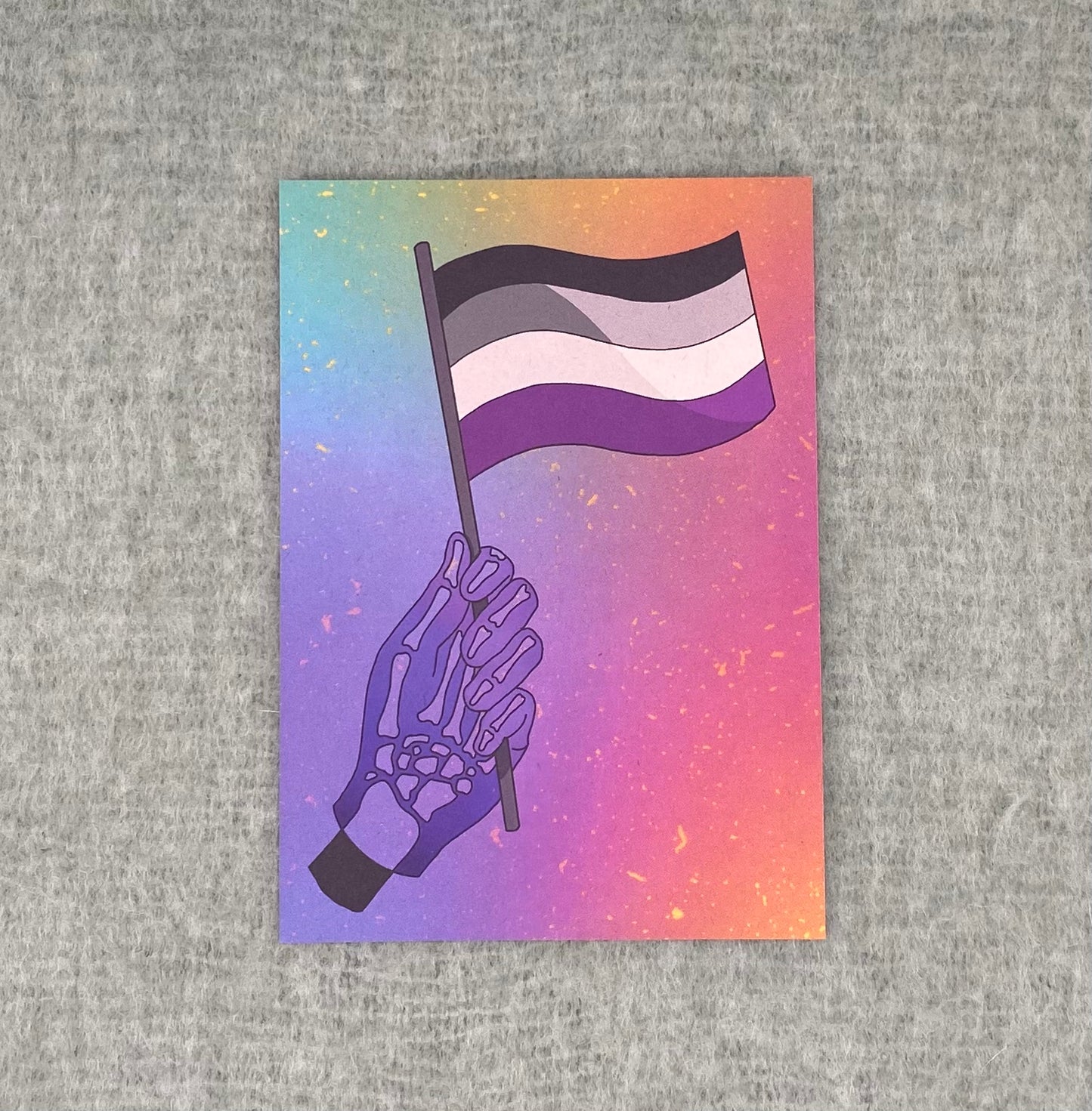 Kaartje: Asexual Pride