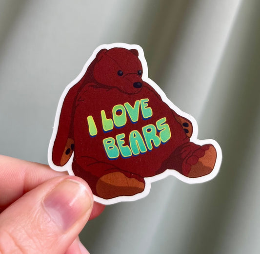 Sticker: I Love Bears